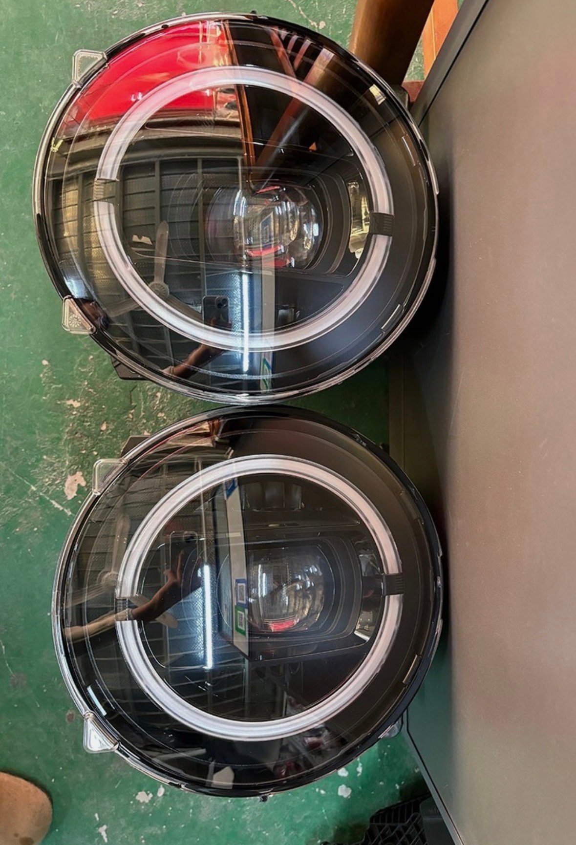 perfect!Mercedes-benz G-class LED headlights smoked style 2pcs L/R genuine oem