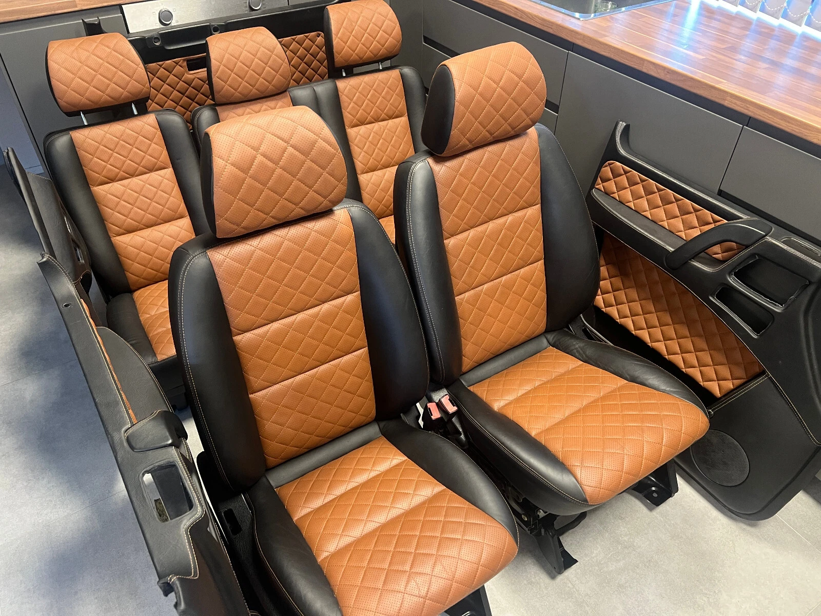 Mercedes G class W463 Individual Brown Leather Salon Seat SET - Image 19