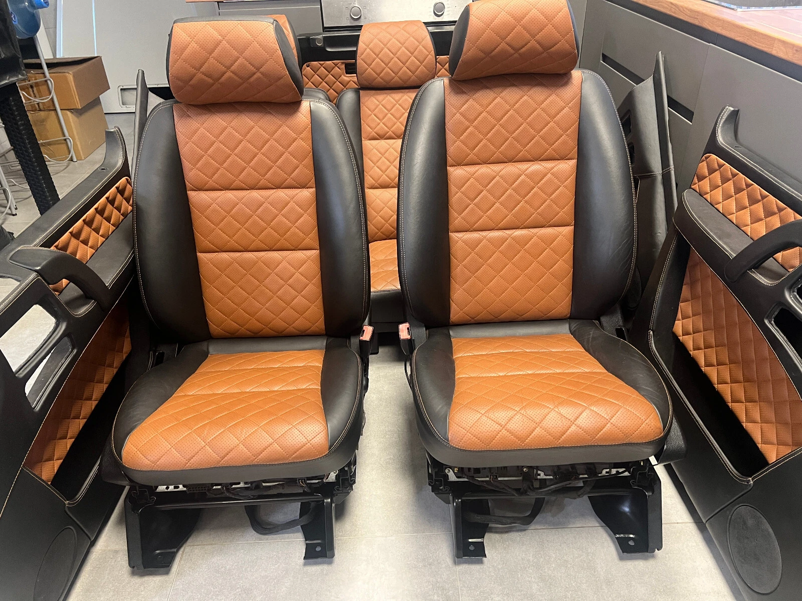 Mercedes G class W463 Individual Brown Leather Salon Seat SET - Image 17