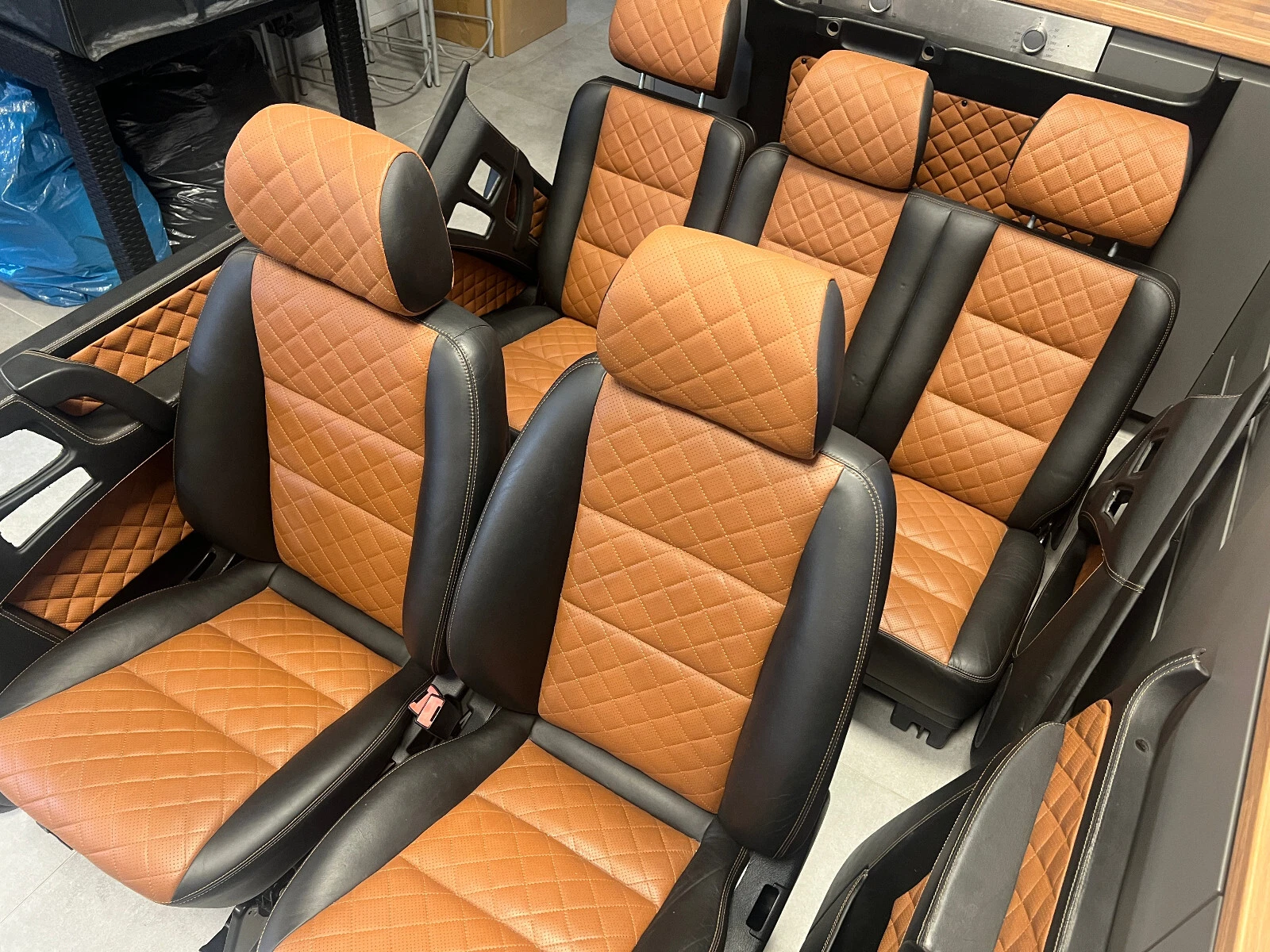 Mercedes G class W463 Individual Brown Leather Salon Seat SET - Image 16