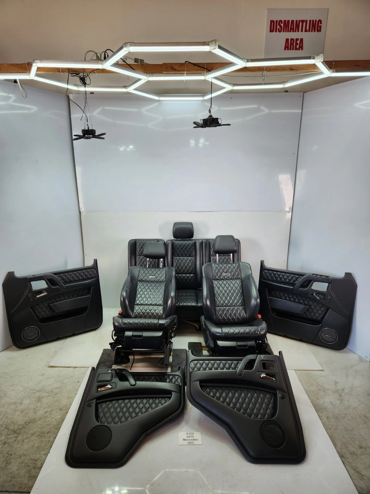 ✅ 13-18 OEM Mercedes W463 G63 AMG Front Rear Seats Door Panels Interior SET - Image 19