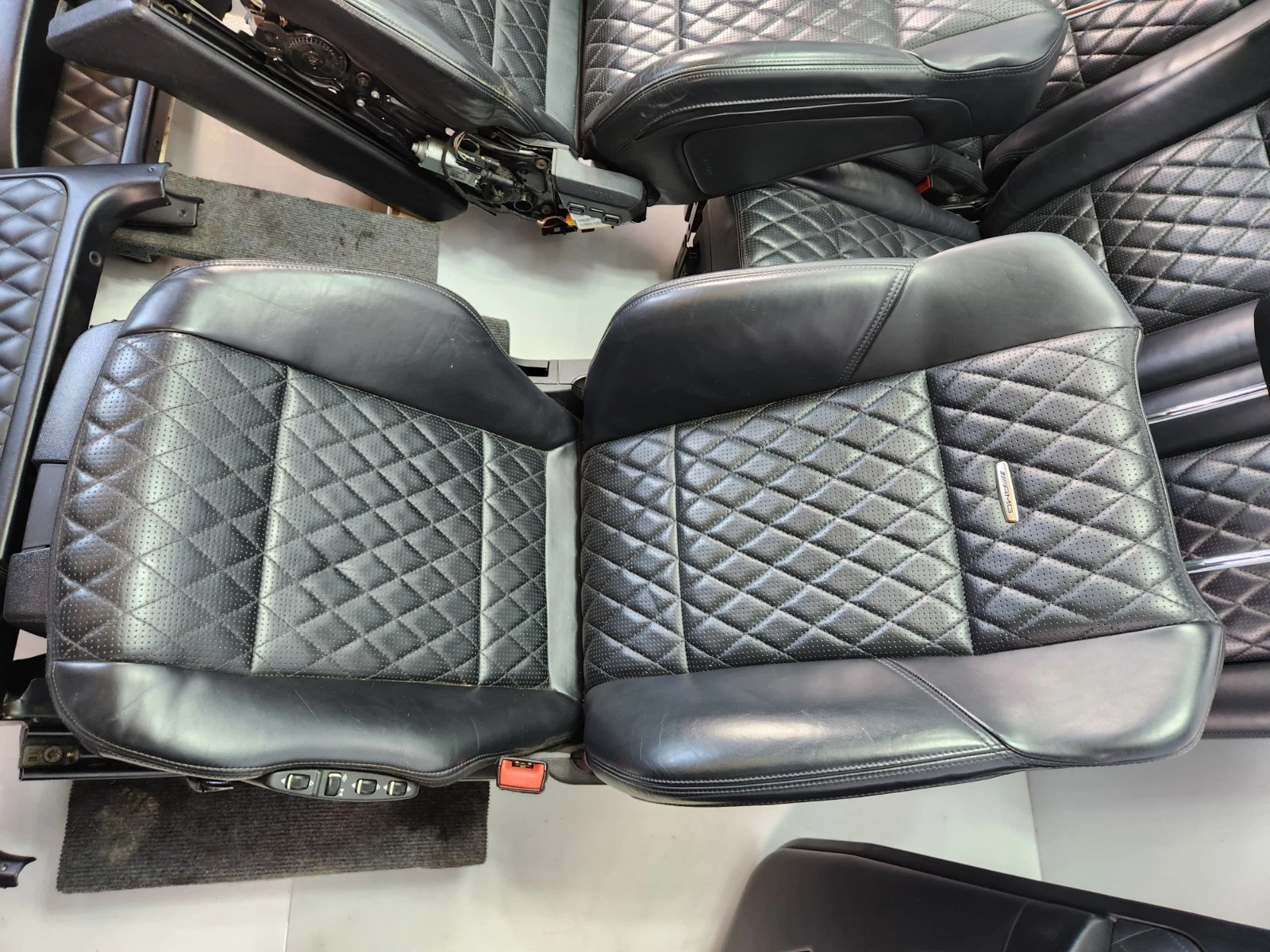 ✅ 13-18 OEM Mercedes W463 G63 AMG Front Rear Seats Door Panels Interior SET - Image 16