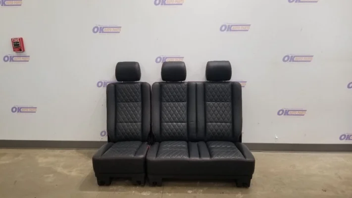 MERCEDES BENZ G63 AMG W463 COMPLETE REAR SEAT ASSEMBLY BLACK LEATHER