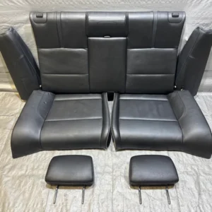 OEM E93 BMW M3 Convertible Rear Seat Set – Black Novillo Leather